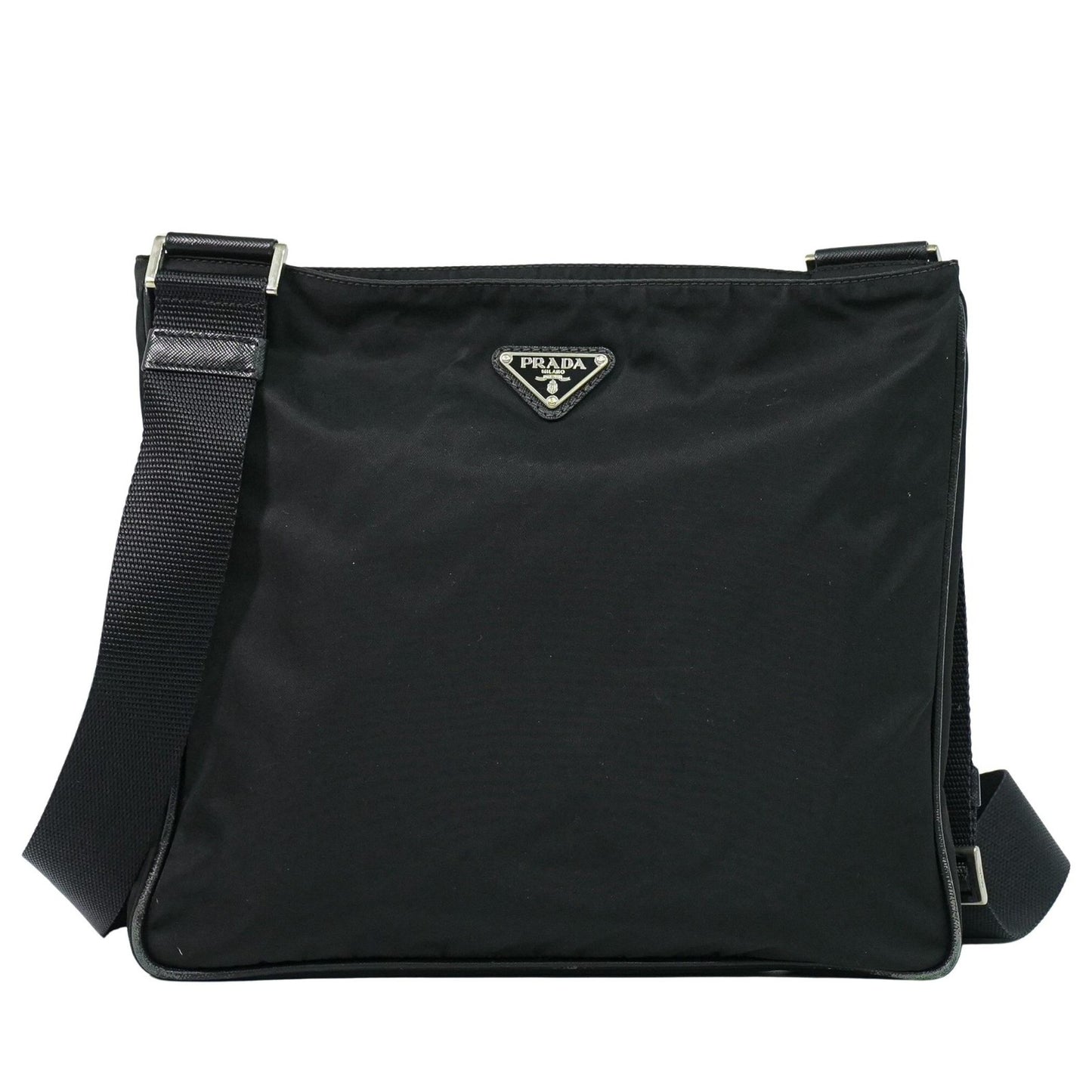 Prada Flat Messenger Bag Tessuto Small
