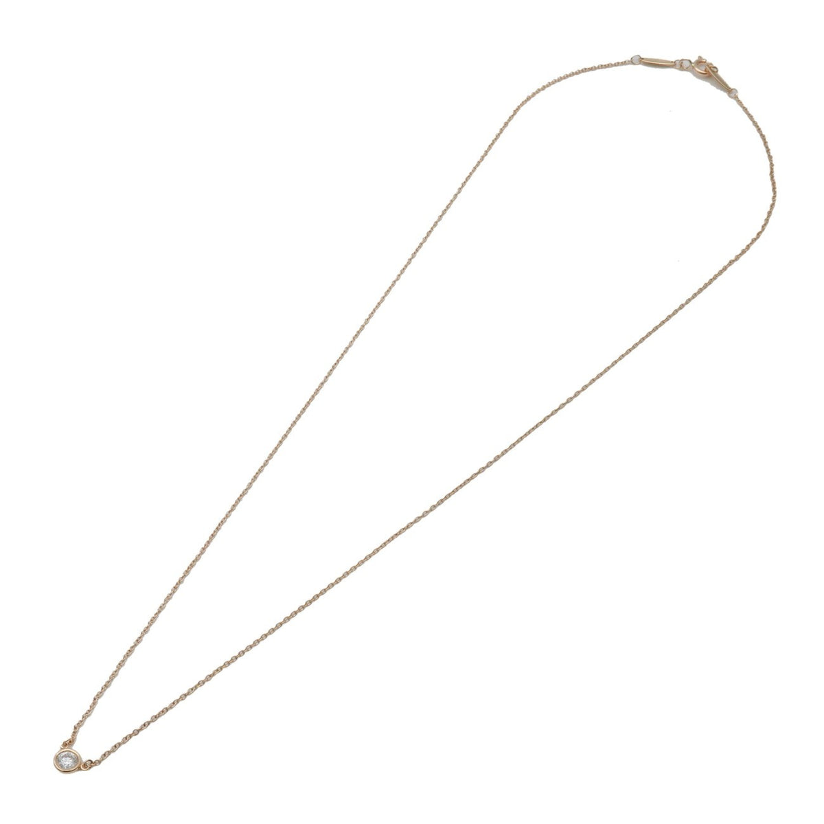 Tiffany & Co. Elsa Peretti Diamonds By The Yard Pendant 18K Yellow Gold with Diamond .05CT