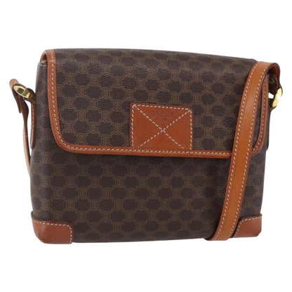 Celine Vintage Macadam Shoulder Bag Canvas and Leather Product Image
