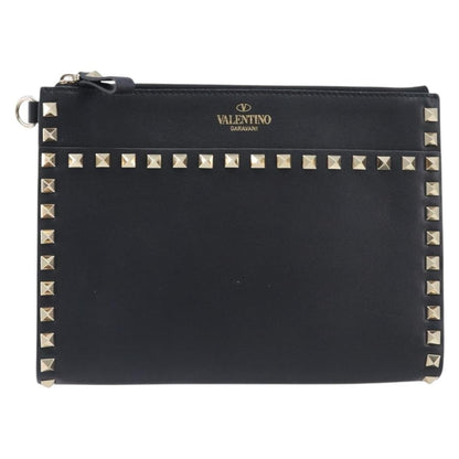 Valentino Garavani Rockstud Flat Wristlet Leather Medium