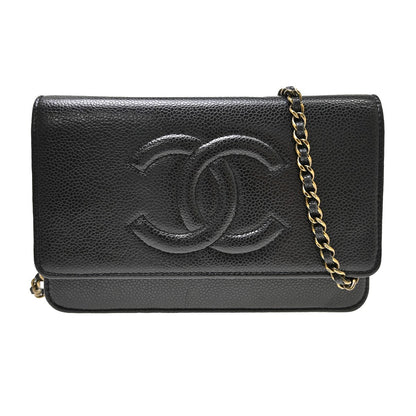 Chanel Wallet on Chain Caviar 19