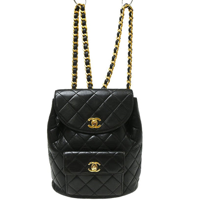 Chanel Duma Drawstring Quilted Leather Large