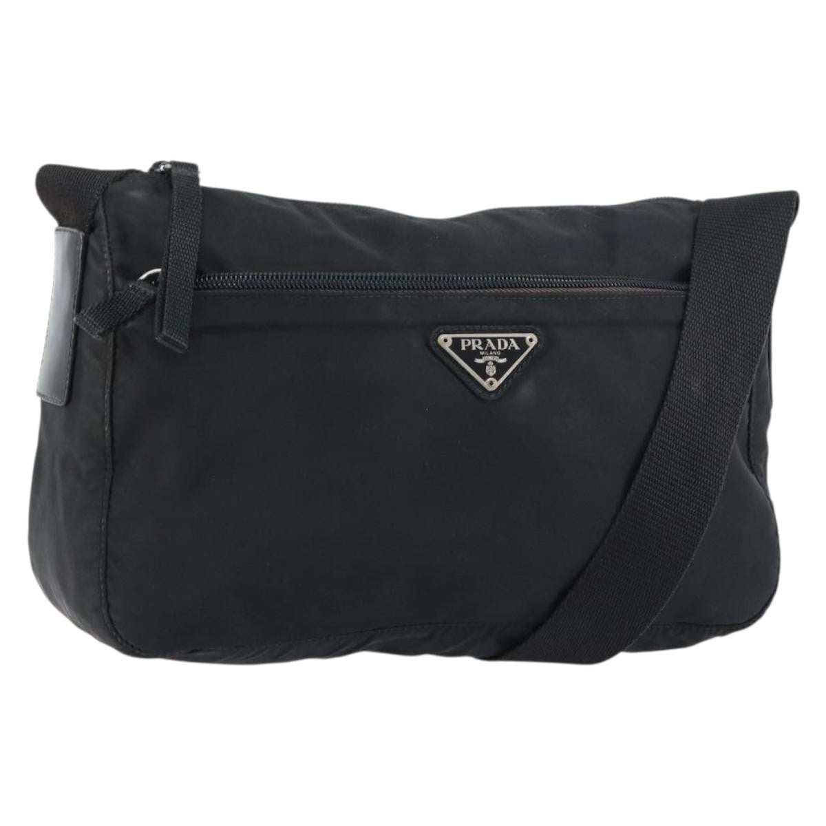 Prada Front Zip Messenger Bag Tessuto Medium