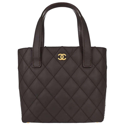 Chanel Surpique Quilted Leather Small