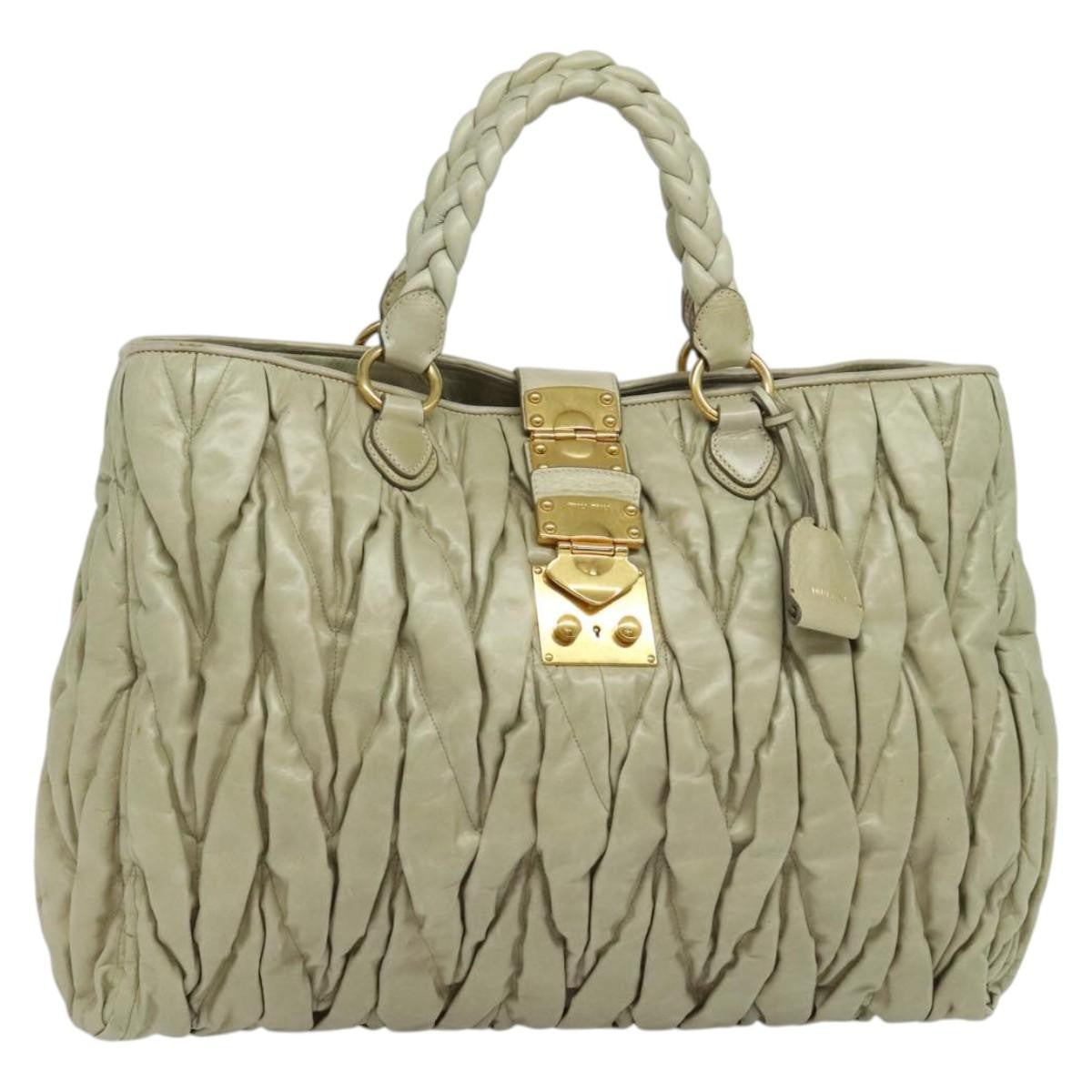 Miu Miu Coffer Convertible Satchel Leather Product Image