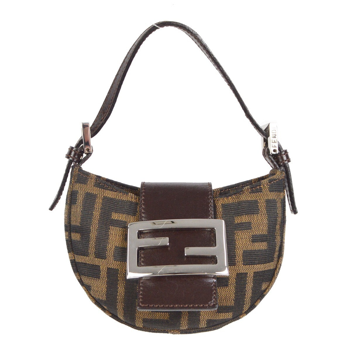 Fendi Vintage Croissant Bag Zucca Canvas Mini