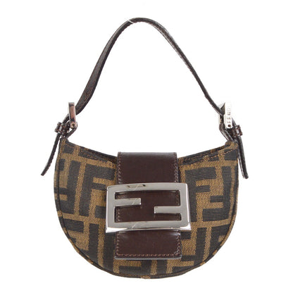 Fendi Vintage Croissant Bag Zucca Canvas Mini