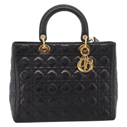 Christian Dior Vintage Lady Dior Cannage Quilt Lambskin Large