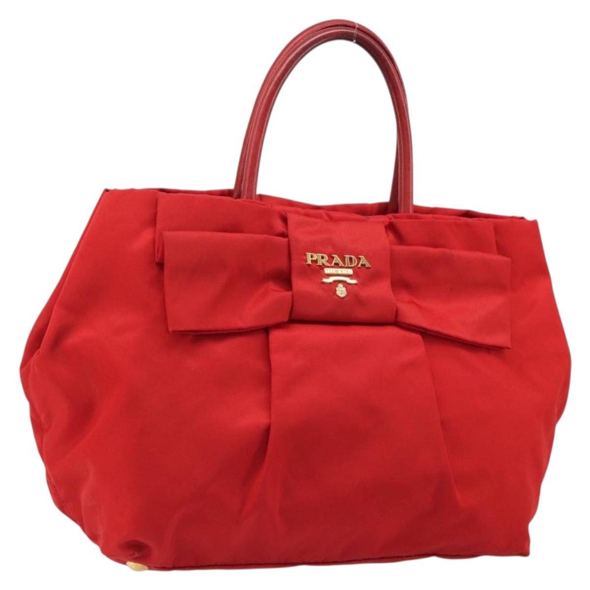 Prada Bow Tote Tessuto with Leather Small