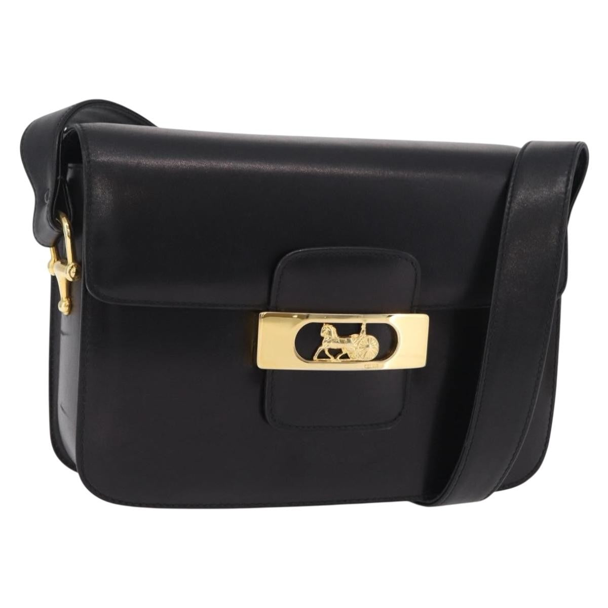 Celine Vintage Carriage Flap Leather Medium