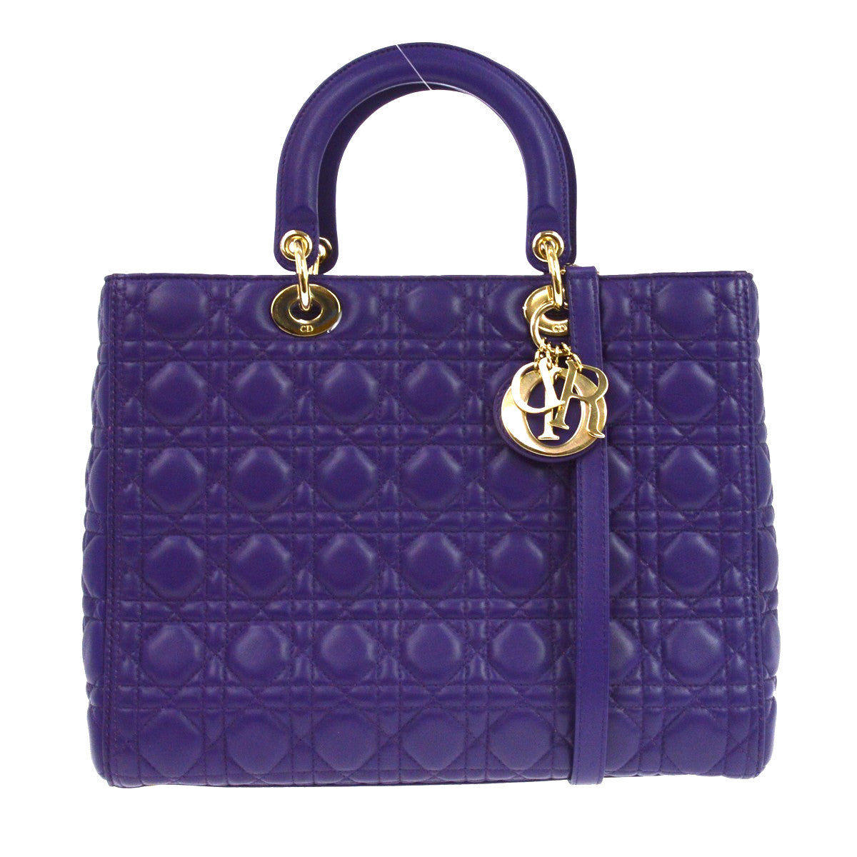 Christian Dior Lady Dior Cannage Quilt Lambskin Large