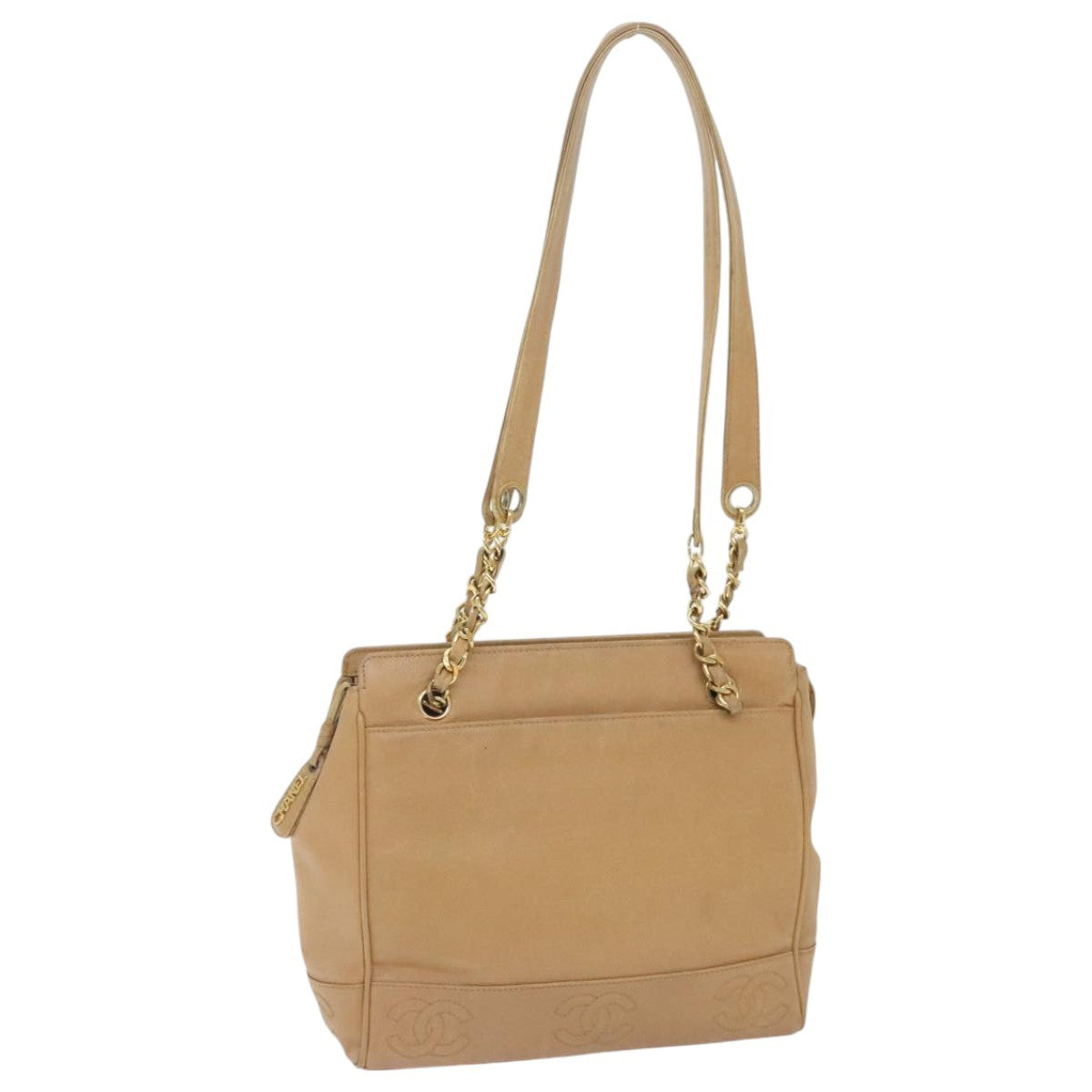 Chanel Vintage Zipped Chain Tote Caviar Medium