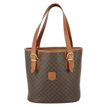 Celine Vintage Macadam Shopper Tote Coated Canvas Medium