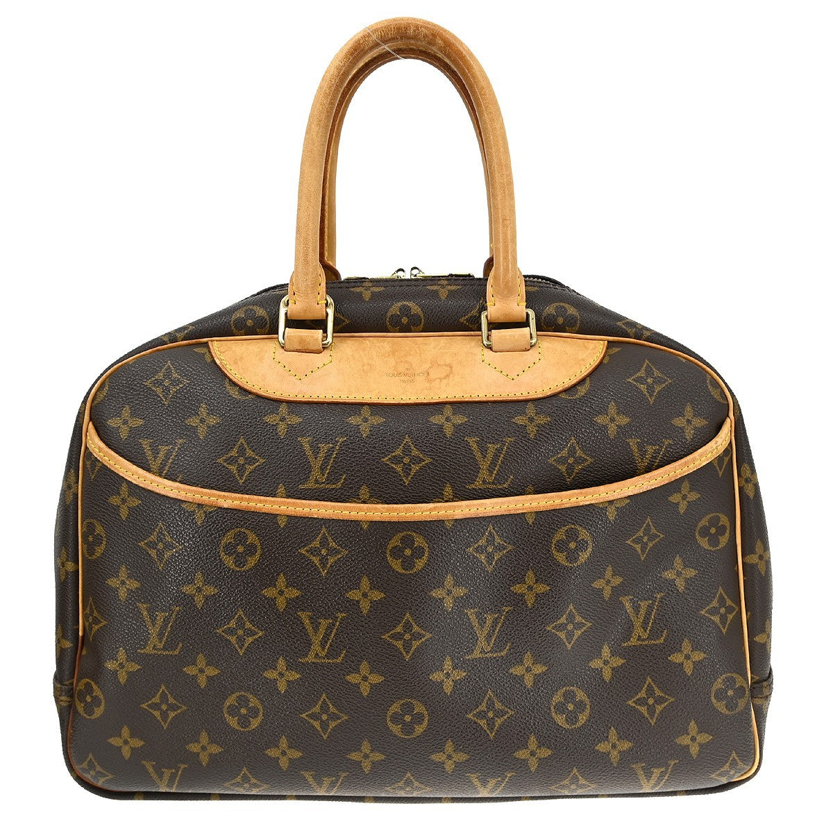 Louis Vuitton Deauville Handbag Monogram Canvas 34