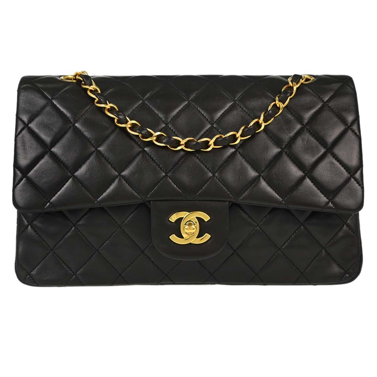 Chanel Vintage Classic Double Flap Quilted Lambskin Medium