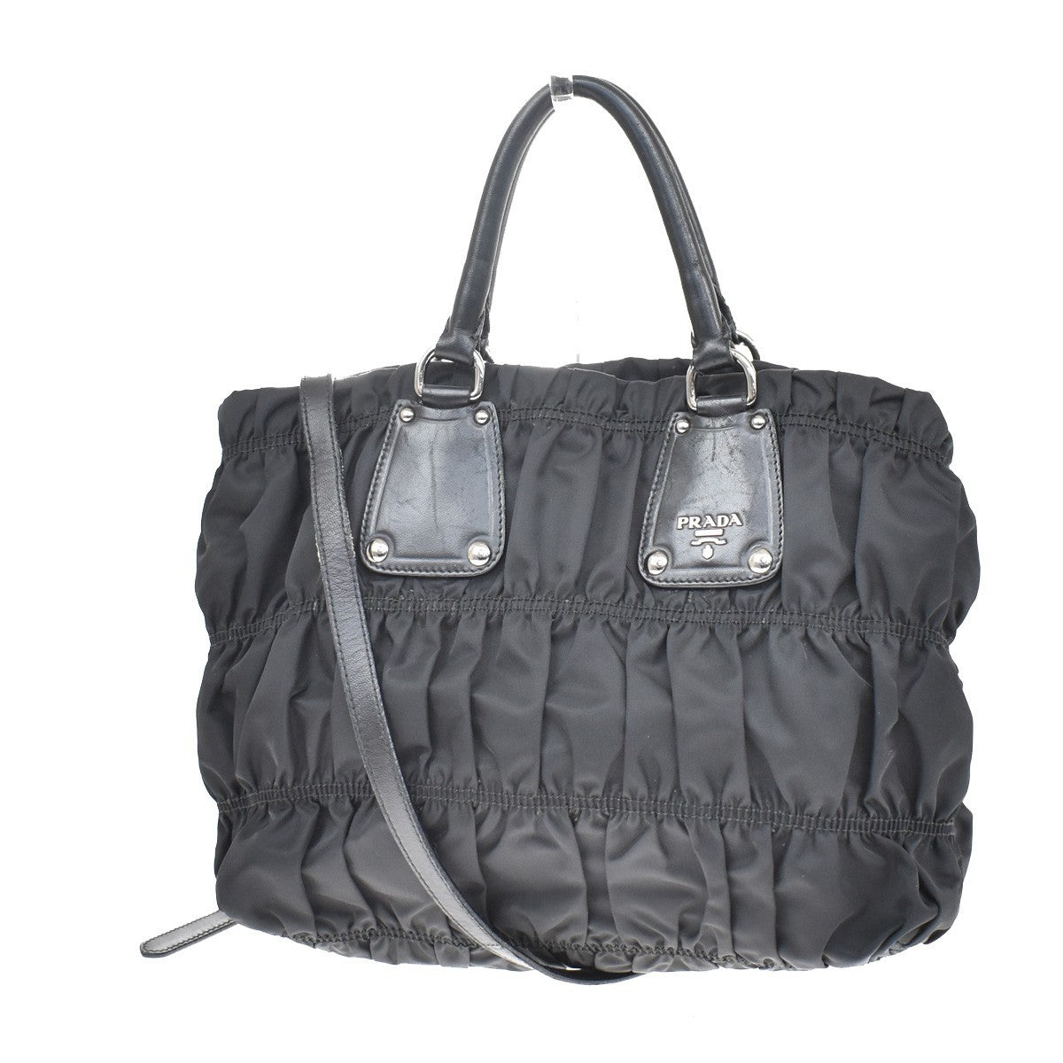 Prada Gaufre Shopping Tessuto Large