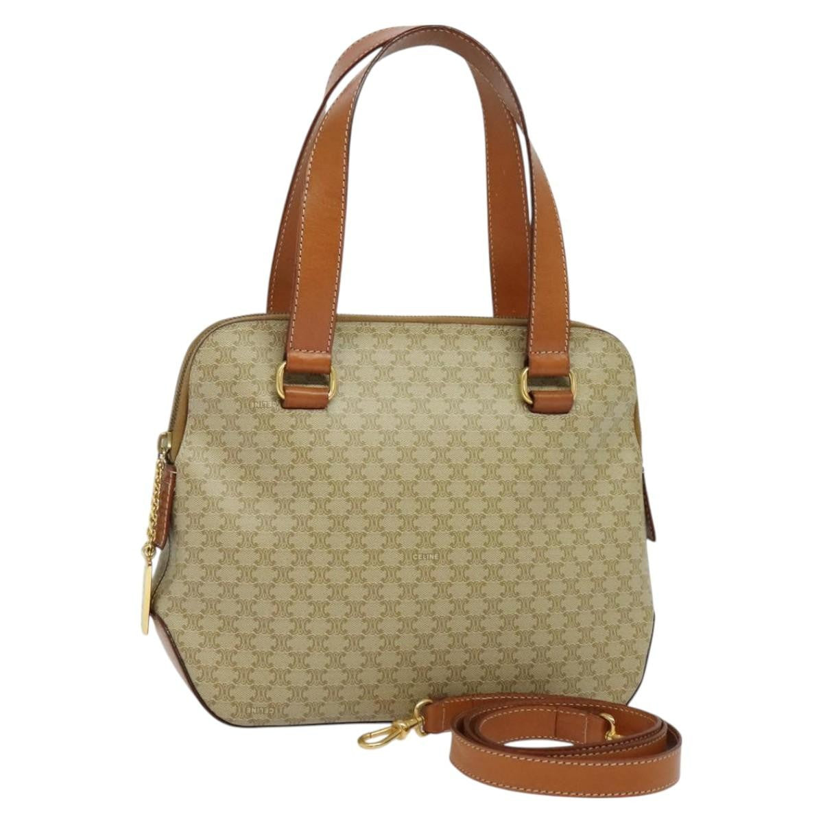 Celine Vintage Macadam Handbag Canvas Product Image