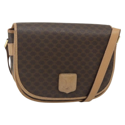 Celine Vintage Macadam Shoulder Bag Canvas and Leather Product Image