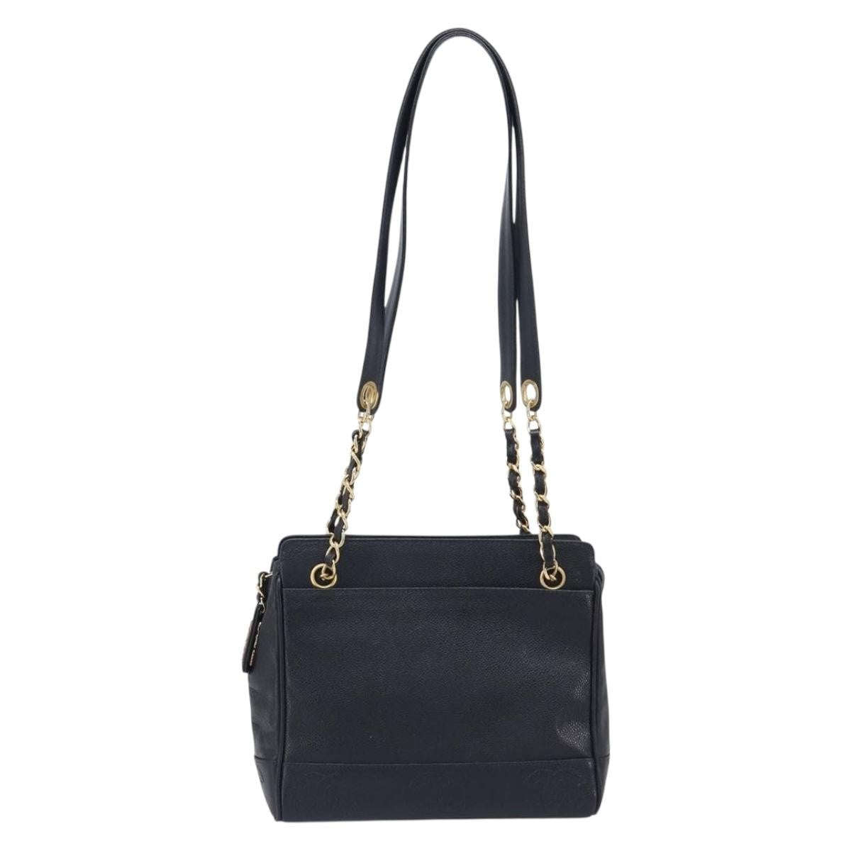 Chanel Vintage Zipped Chain Caviar Medium
