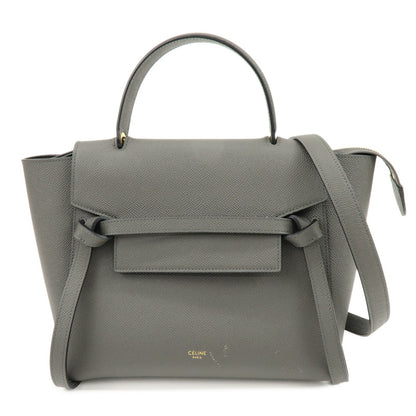 Celine Belt Textured Leather Mini
