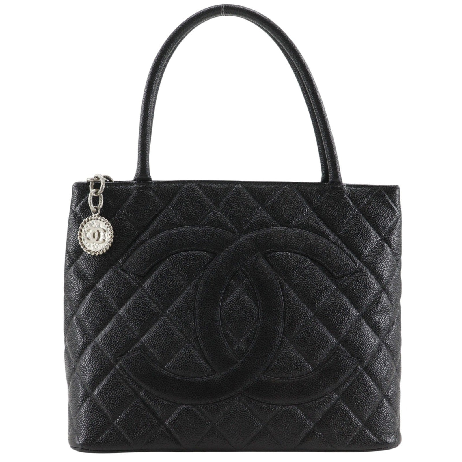 Chanel Medallion Tote Quilted Caviar Product Image