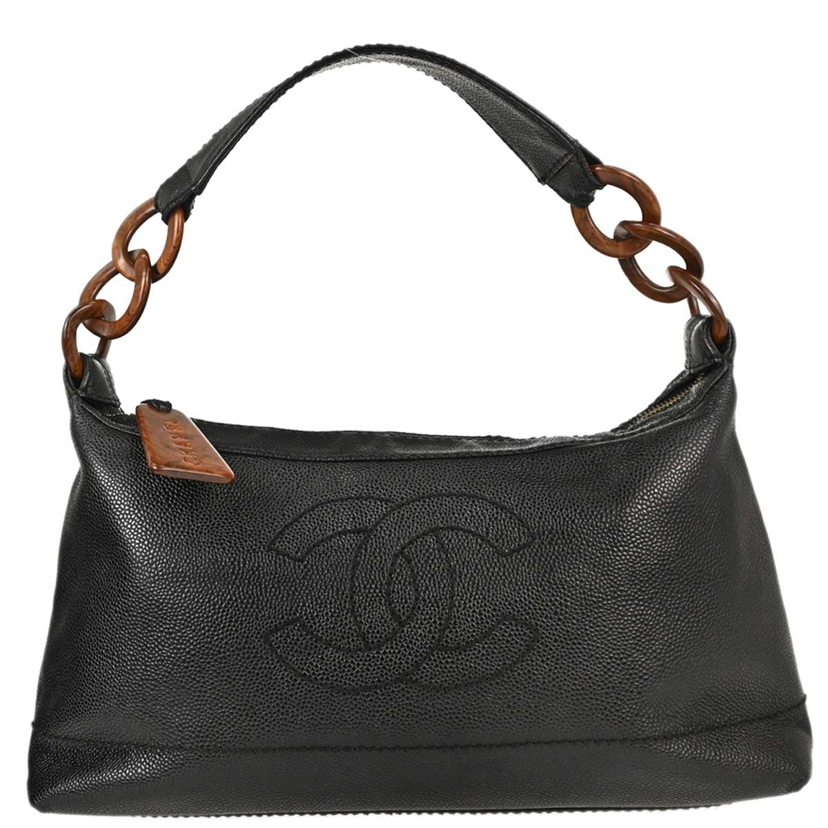 Chanel Vintage CC Resin Chain Caviar Medium