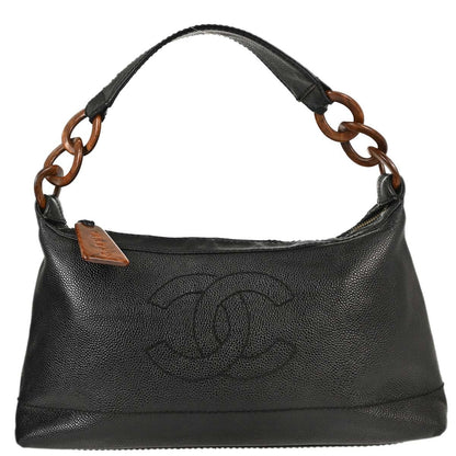 Chanel Vintage CC Resin Chain Caviar Medium