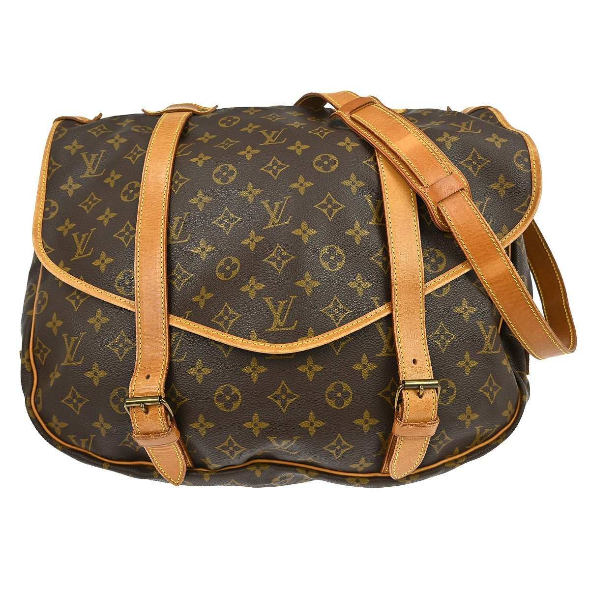 Louis Vuitton Saumur Handbag Monogram Canvas 43