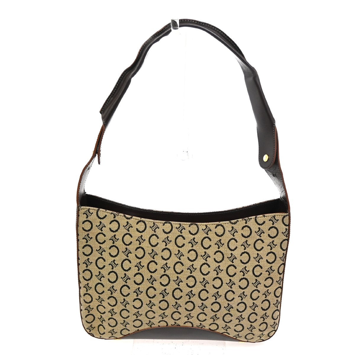 Celine Vintage Macadam Shoulder Bag Canvas Medium