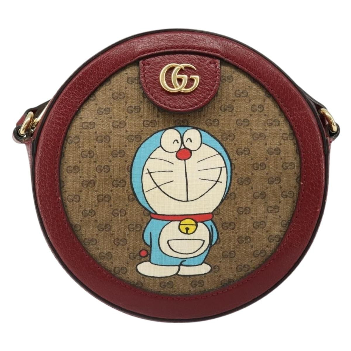 Gucci Doraemon Round Printed Mini GG Coated Canvas Product Image