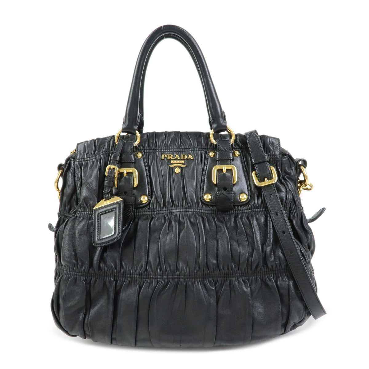 Prada Gaufre Convertible Nappa Leather Large