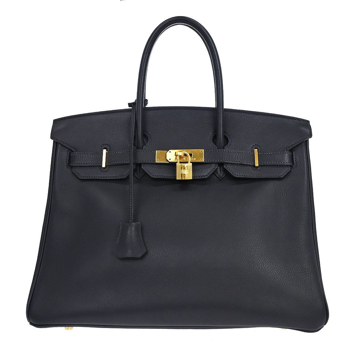 Hermes Birkin Blue Togo with Gold Hardware 35
