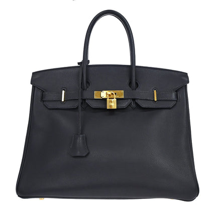 Hermes Birkin Blue Togo with Gold Hardware 35