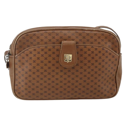 Celine Vintage Macadam Shoulder Bag Canvas and Leather Product Image