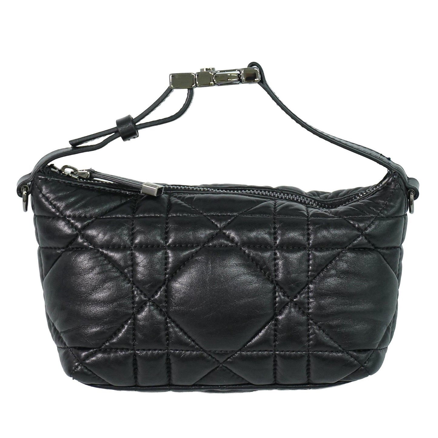 Christian Dior DiorTravel Nomad Pouch Macrocannage Quilt Calfskin Medium