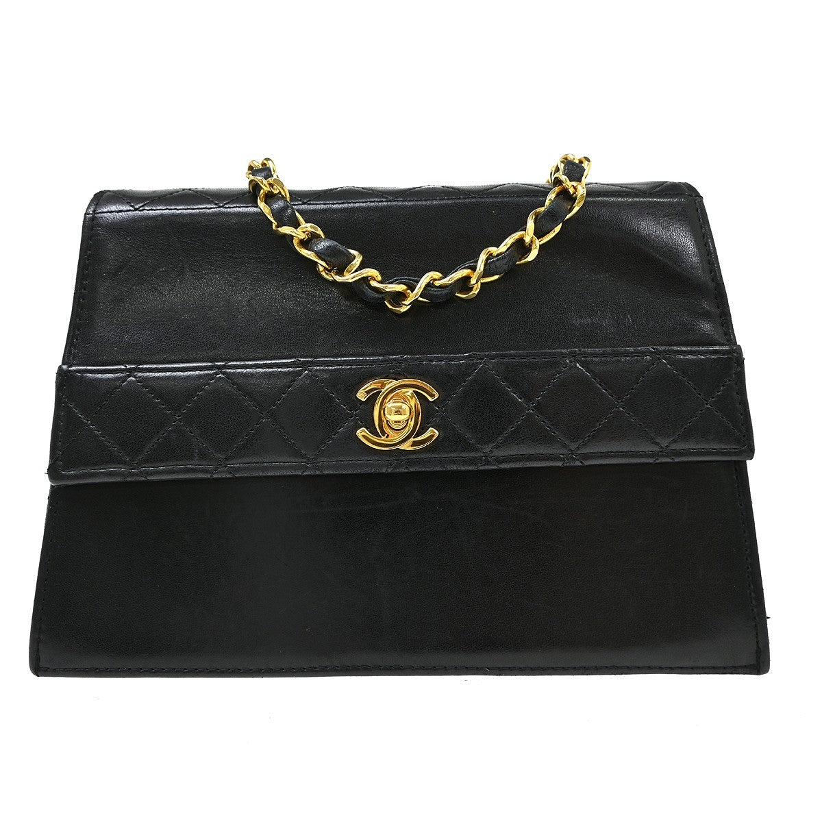 Chanel Vintage Trapezoid CC Flap Lambskin Small