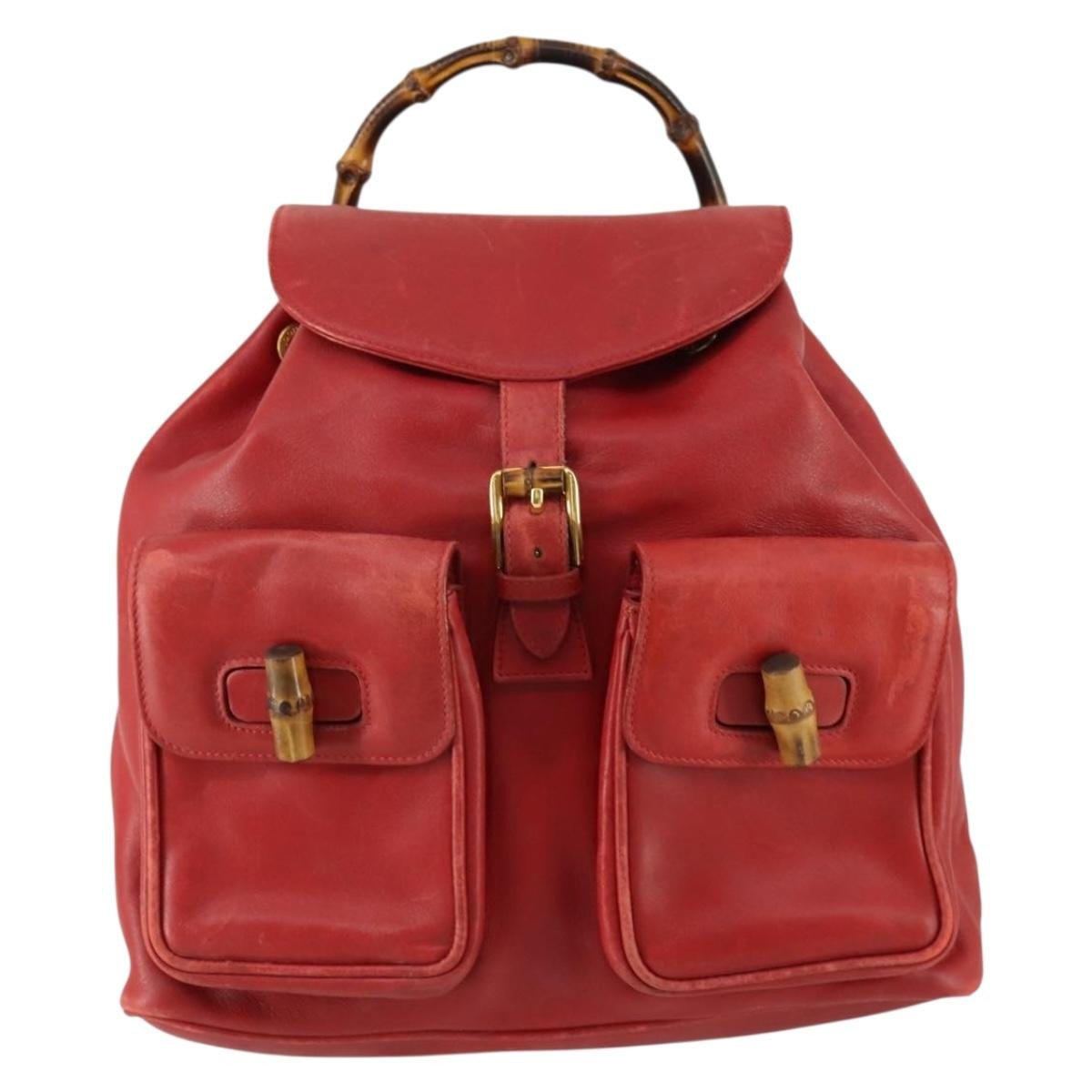 Gucci Vintage Bamboo Leather Medium