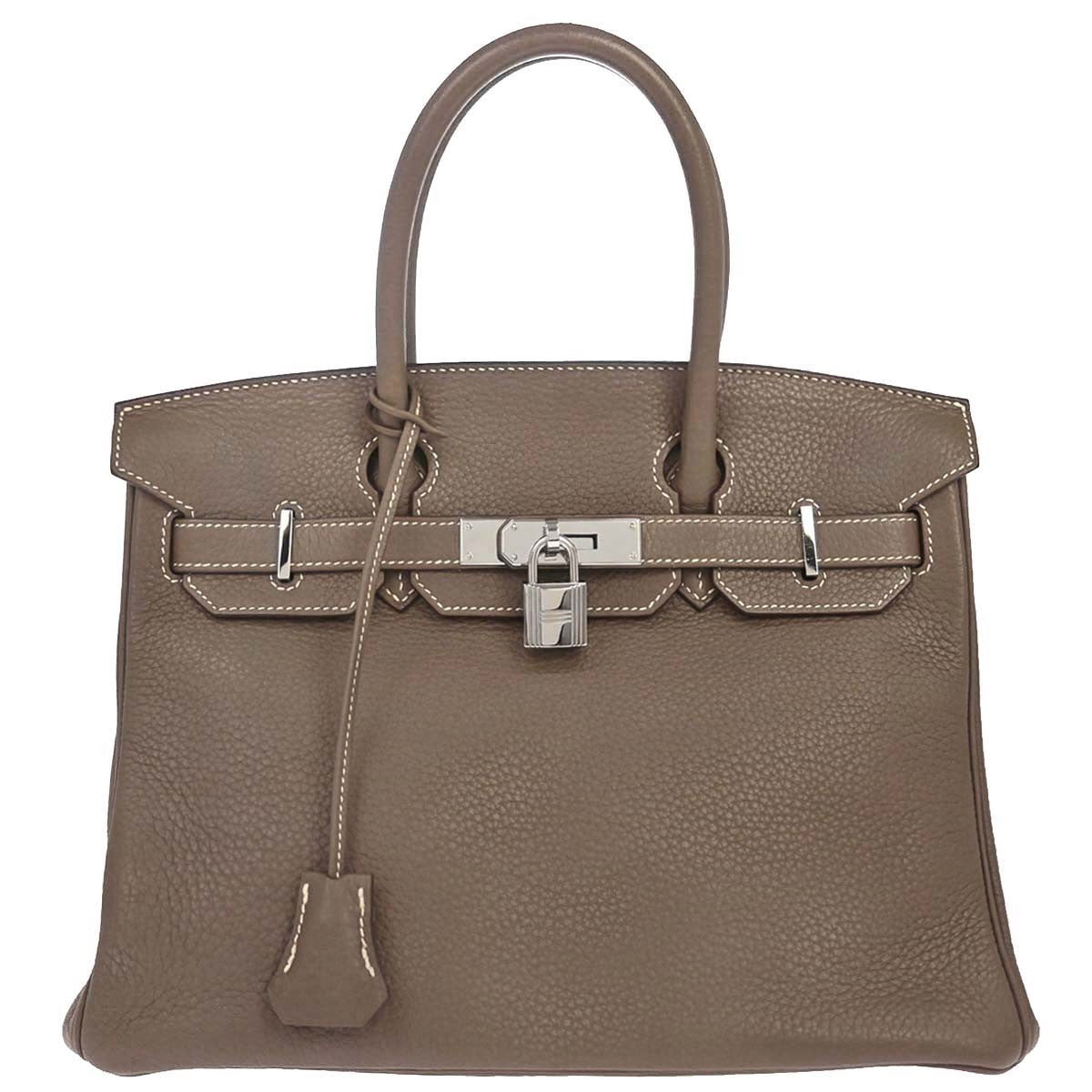 Hermes Birkin Etoupe Taurillon Clémence with Palladium Hardware 30
