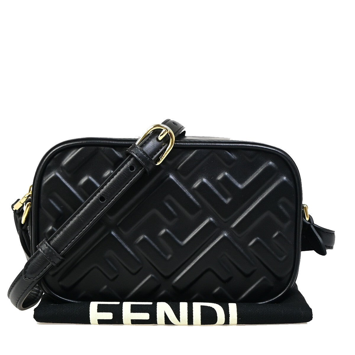 Fendi Camera Zucca Embossed Leather Small