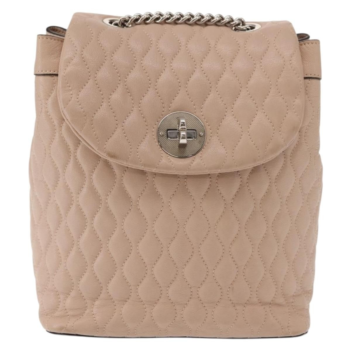 Bally Vintage Backpack Quilted Leather Product Image