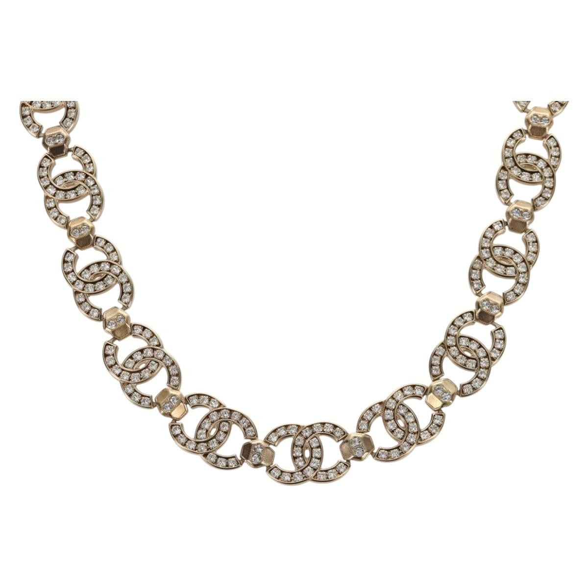 Chanel CC Link Choker Metal with Crystals Product Image