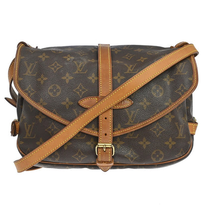 Louis Vuitton Saumur Handbag Monogram Canvas 30