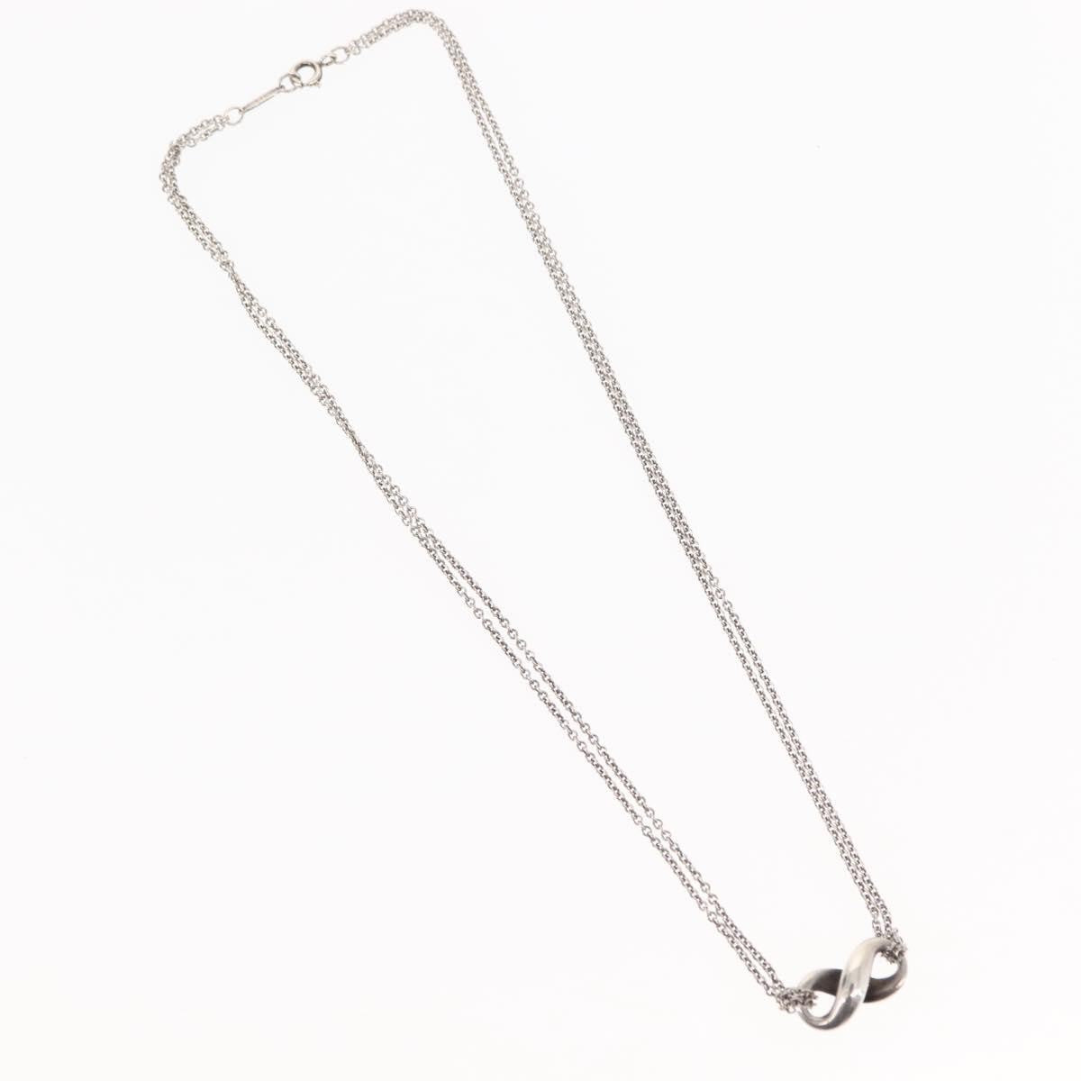 Tiffany & Co. Infinity Double Chain Pendant Necklace Silver Product Image