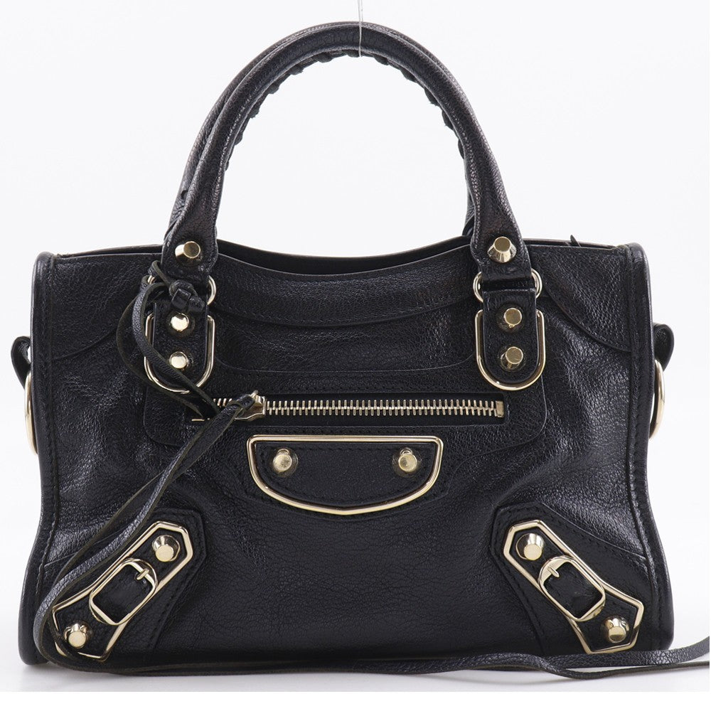 Balenciaga City Classic Metallic Edge Bag Leather Small