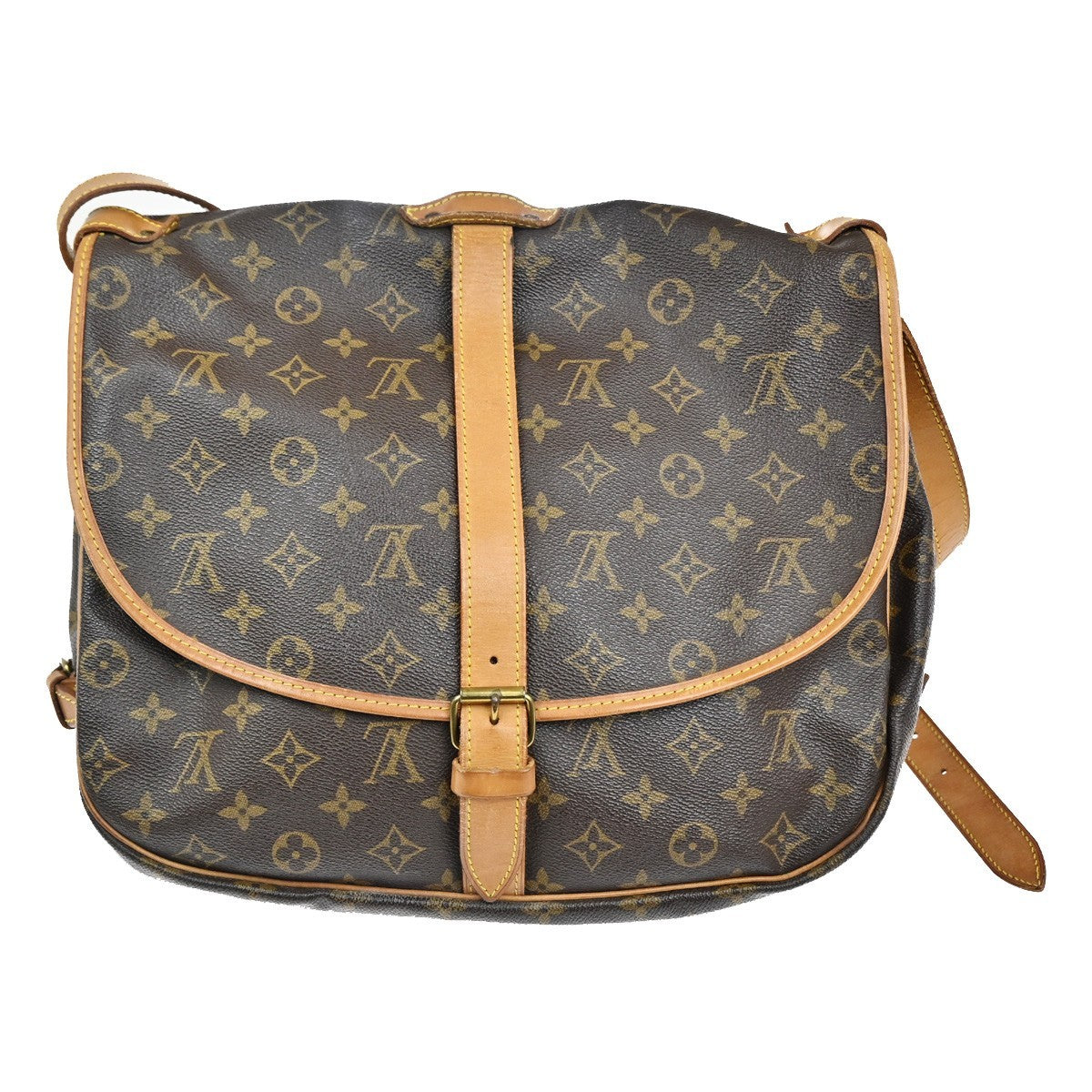 Louis Vuitton Saumur Handbag Monogram Canvas 30