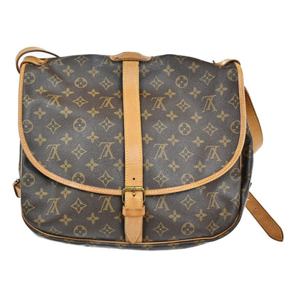 Louis Vuitton Saumur Handbag Monogram Canvas 30