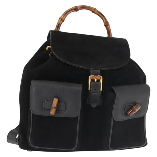 Gucci Vintage Bamboo Suede Medium