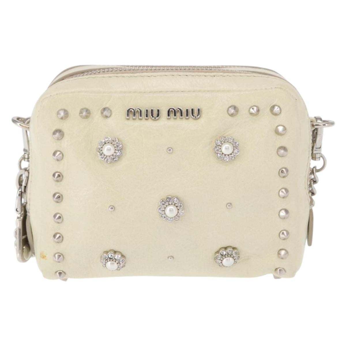 Miu Miu Chain Crossbody Bag Leather Product Image