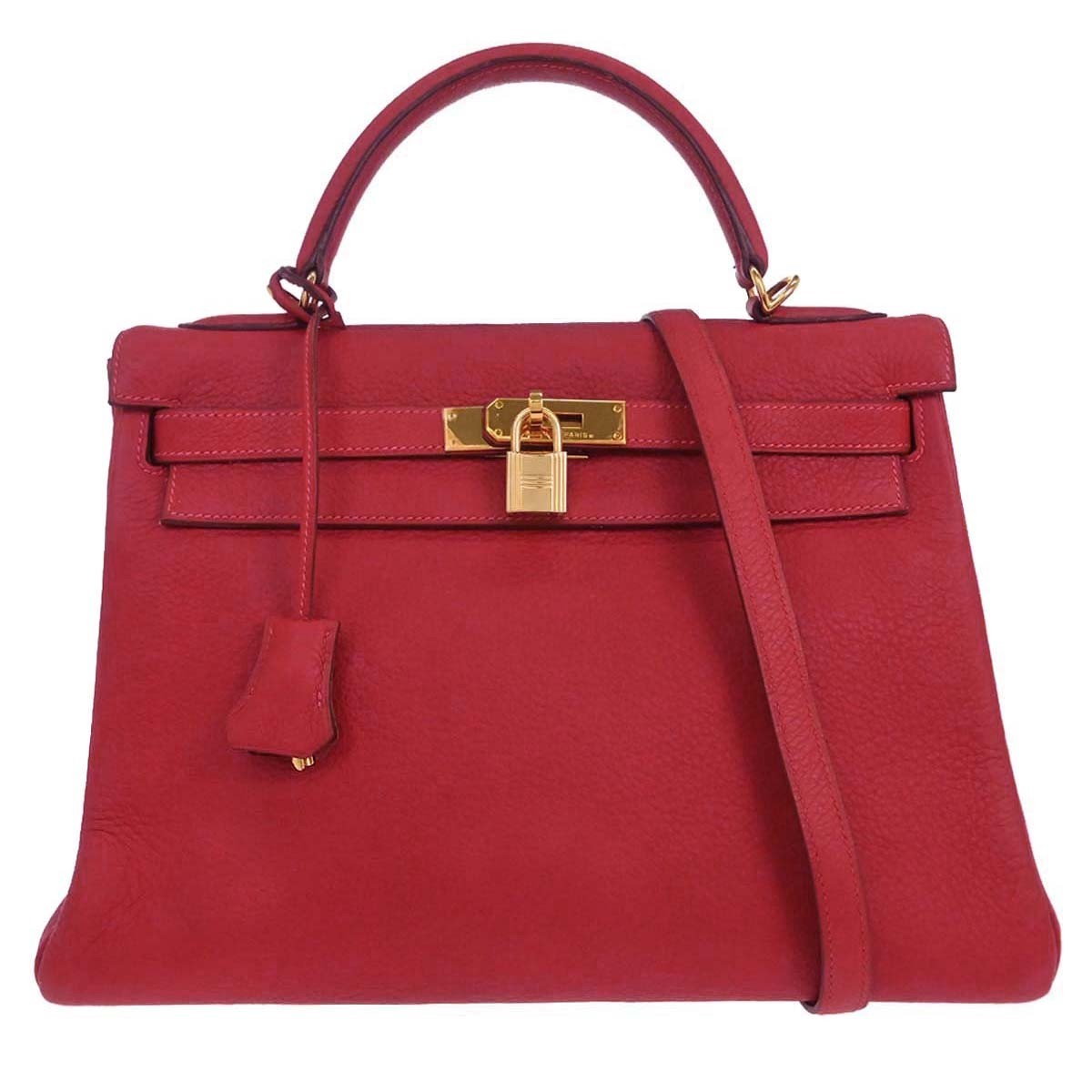 Hermes Kelly Red Togo with Gold Hardware 32
