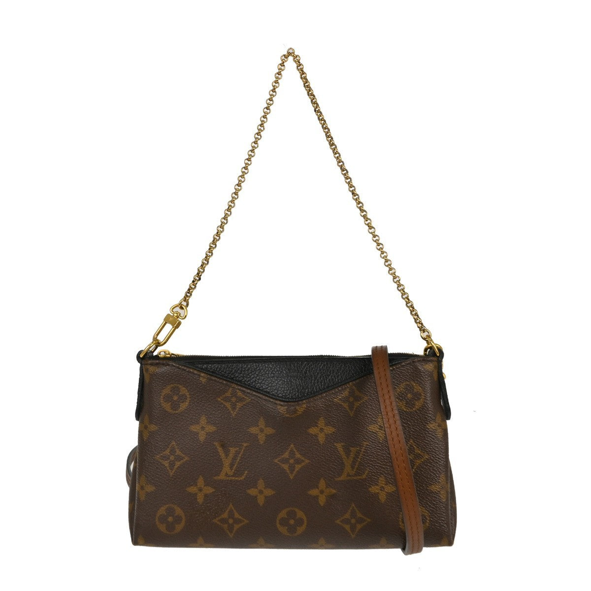 Louis Vuitton Pallas Clutch Monogram Canvas with Leather Product Image